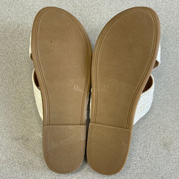 NWOT Draper James Alex Women's Size 8M Cross Strap Flat Sandals  Slip-On - Picture 4 of 6